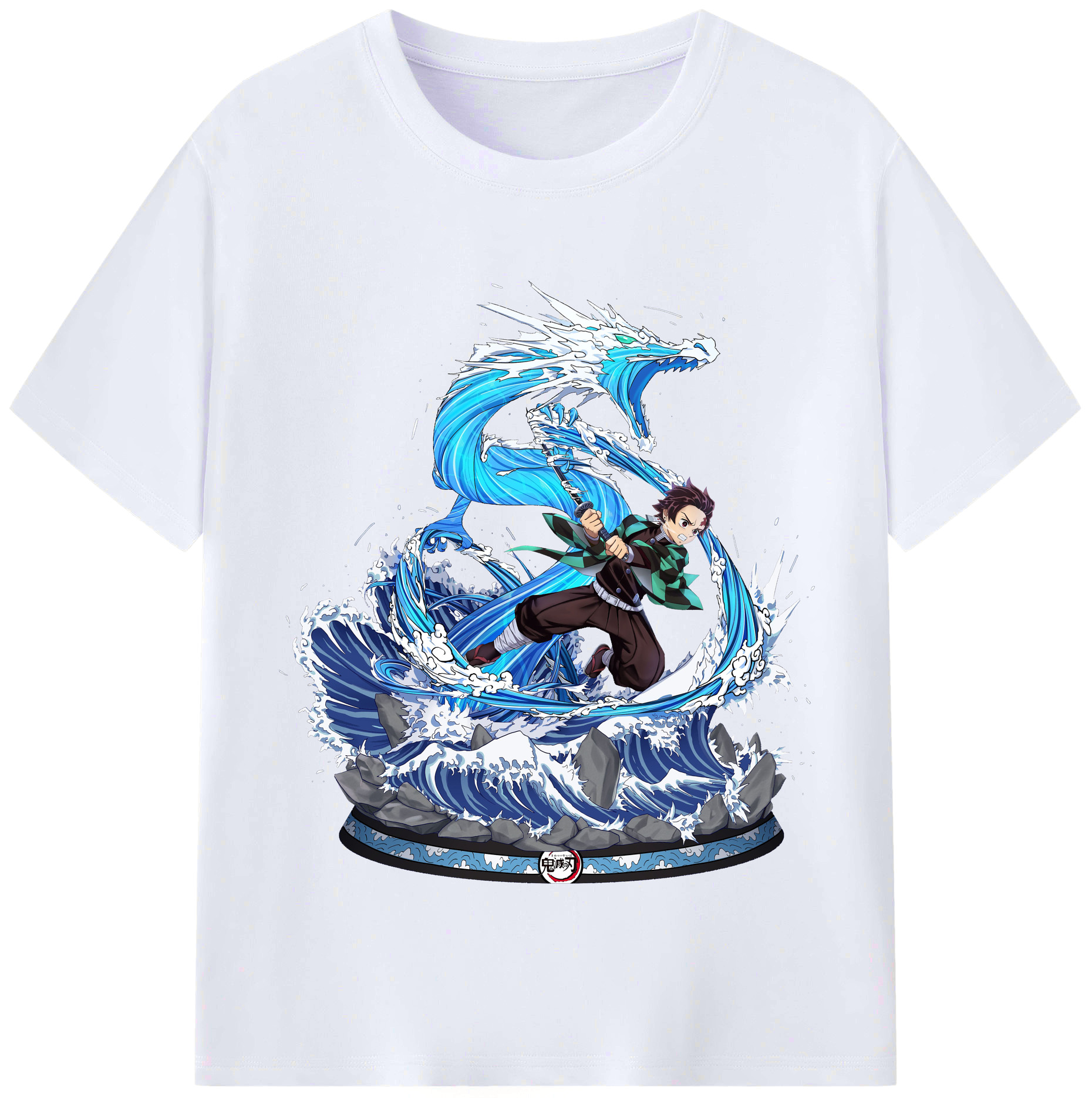 （画像用） 鬼滅の刃 竈門 炭治郎／かまど たんじろう Kamado Tanjirou レディースカジュアルプリントTシャツ（綿100％）